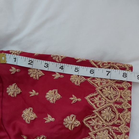 Vintage Silk Indian Bridal Lehenga 3 Piece Set - Picture 14 of 16